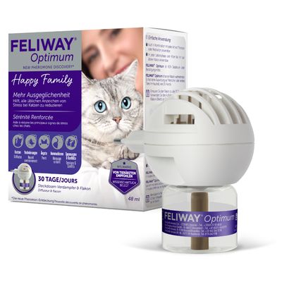 Feliway optimum diffusore + ricarica 48 ml 1 mese