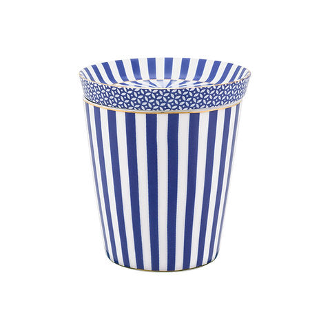 Mug Piccola senza orecchio Strisce Reali e Tea Tip Blu