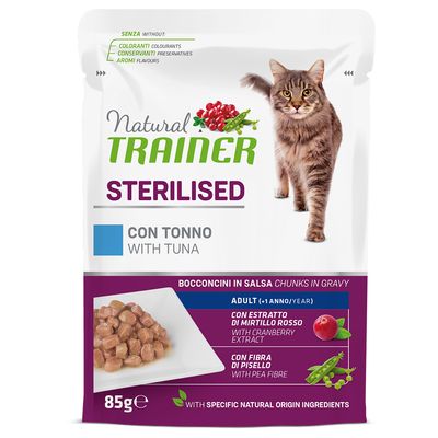 Natural Trainer Cat Sterilizzato Bustina 85gr