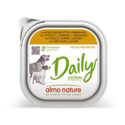 Almo Daily Dogs Con Pollo, Prosciutto E Formaggio