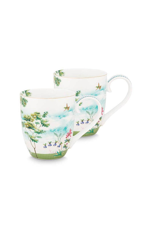 Set/2 Mugs Xl Jolie Heron