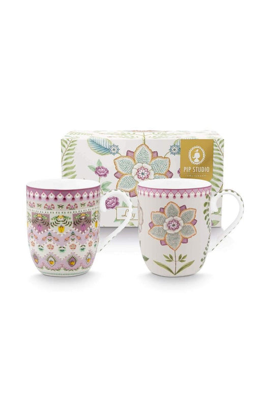 Set/2 Mugs Small Lily&Lotus