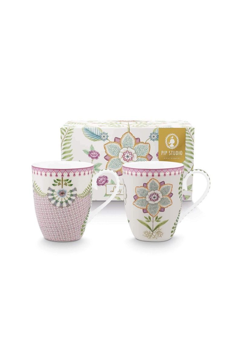 Set/2 Mugs Large Lily&Lotus