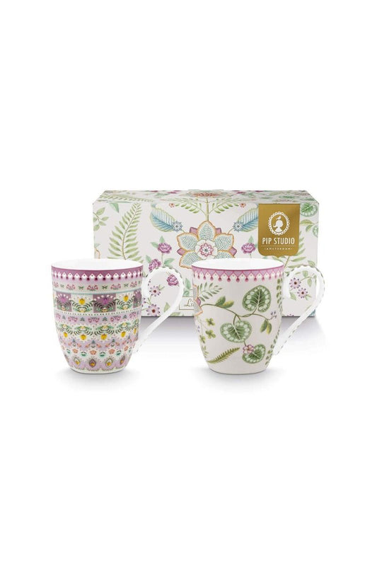 Set/2 Mugs Xl Lily&Lotus