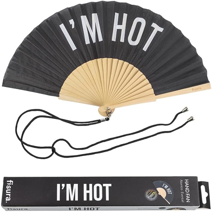 Ventaglio “I’m hot” black
