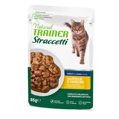 Natural Trainer Cat Straccetti Adult 85g