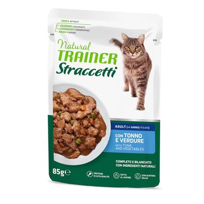 Natural Trainer Cat Straccetti Adult 85g