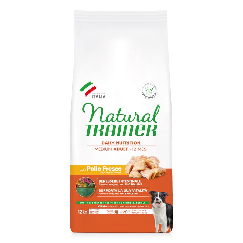 Natural Trainer Dog Med Adult 12 Kg