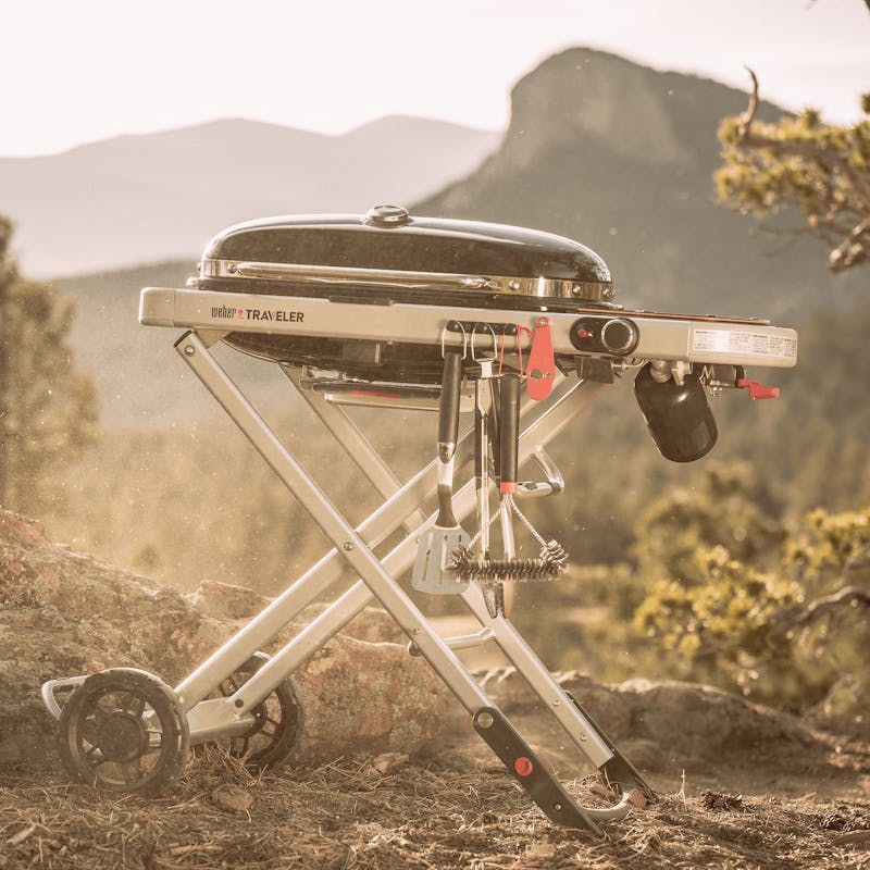 Weber Traveler 9010053 - Barbecue Portatile a Gas Compatto per Viaggi