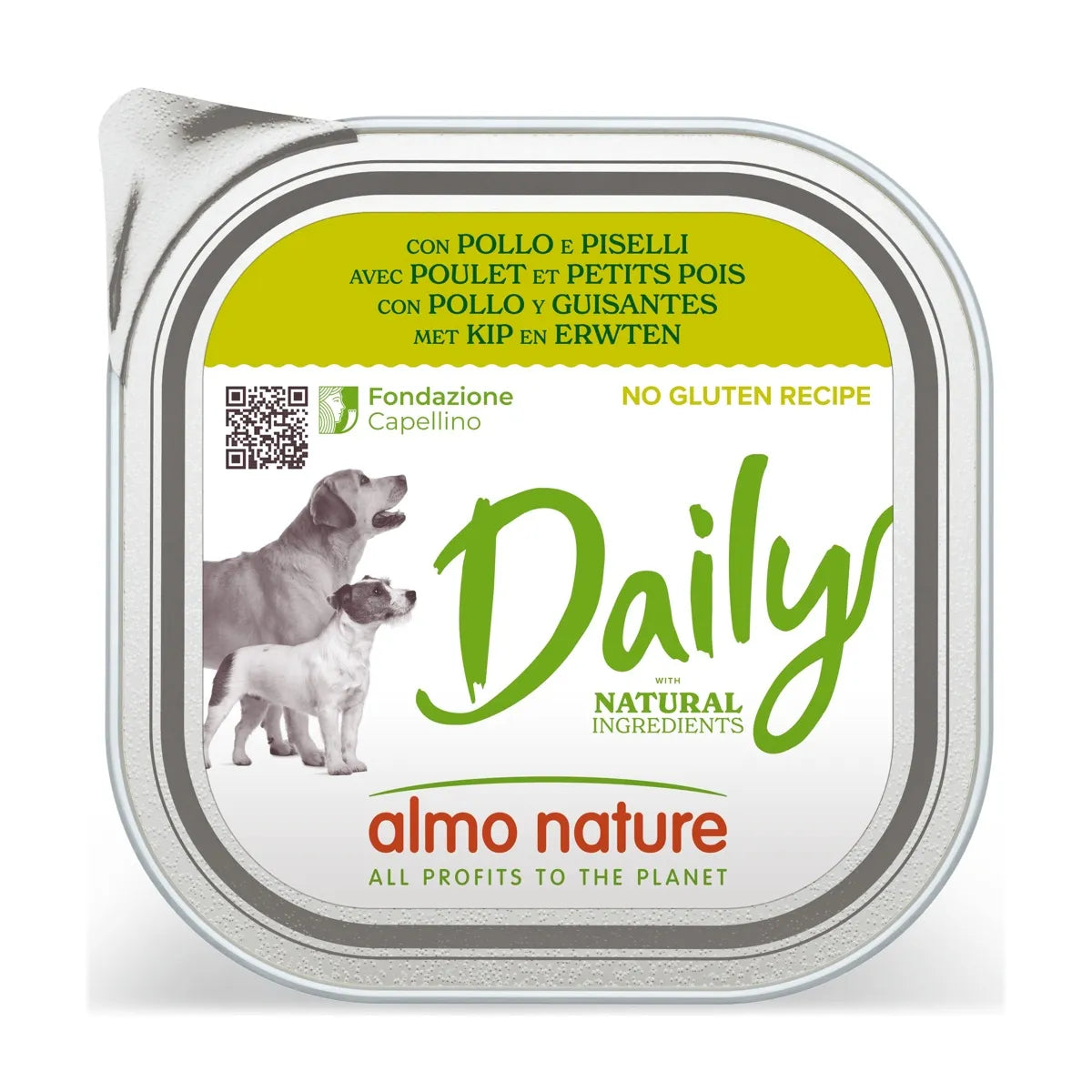 Almo Daily Dogs Con Pollo E Piselli