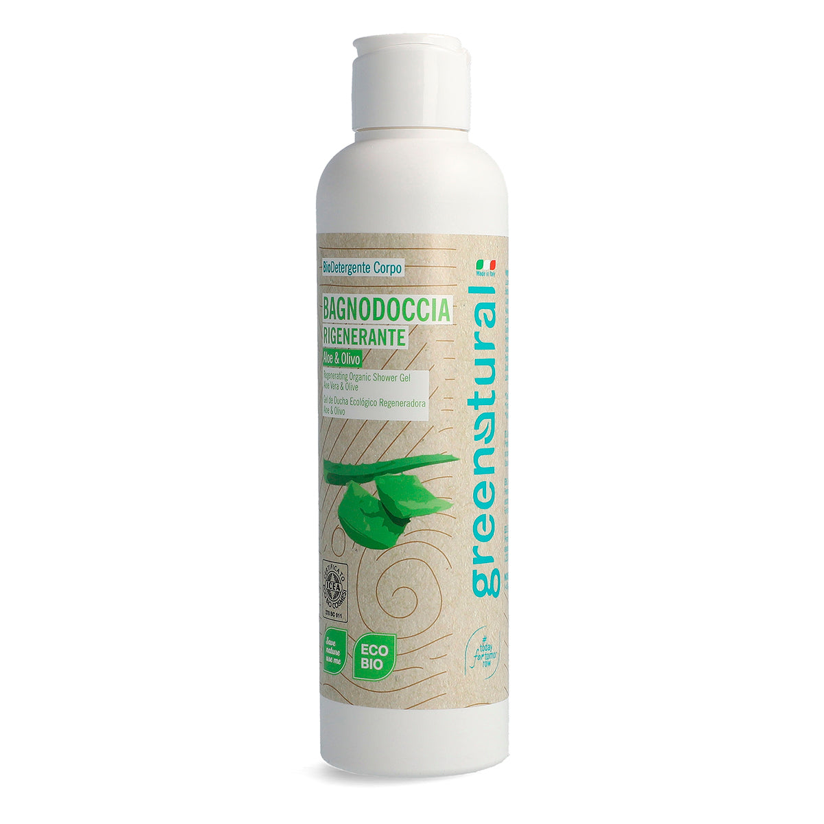 Bagnodoccia Rigenerante Aloe & Olivo - Ecobio
