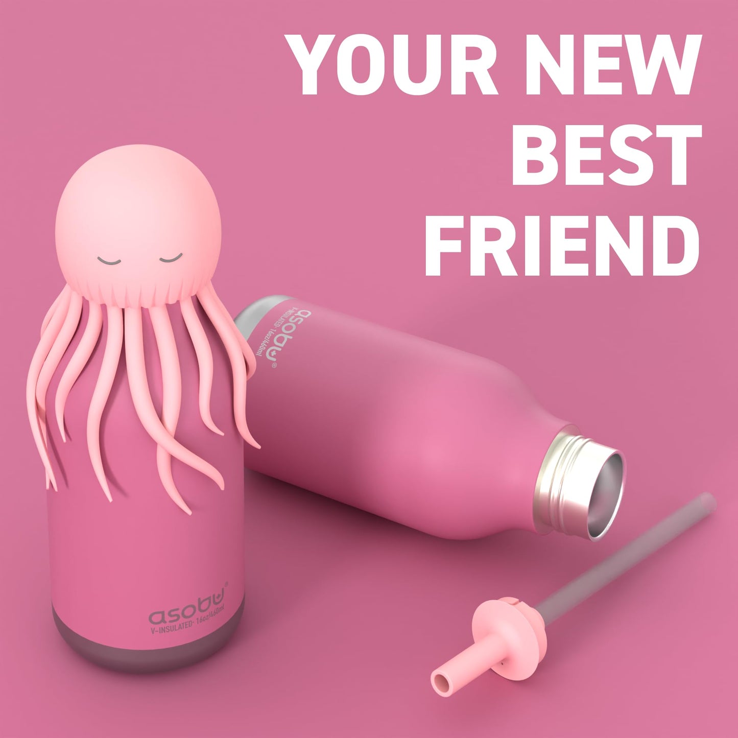 Bestie Bottles Jellyfish Pink
