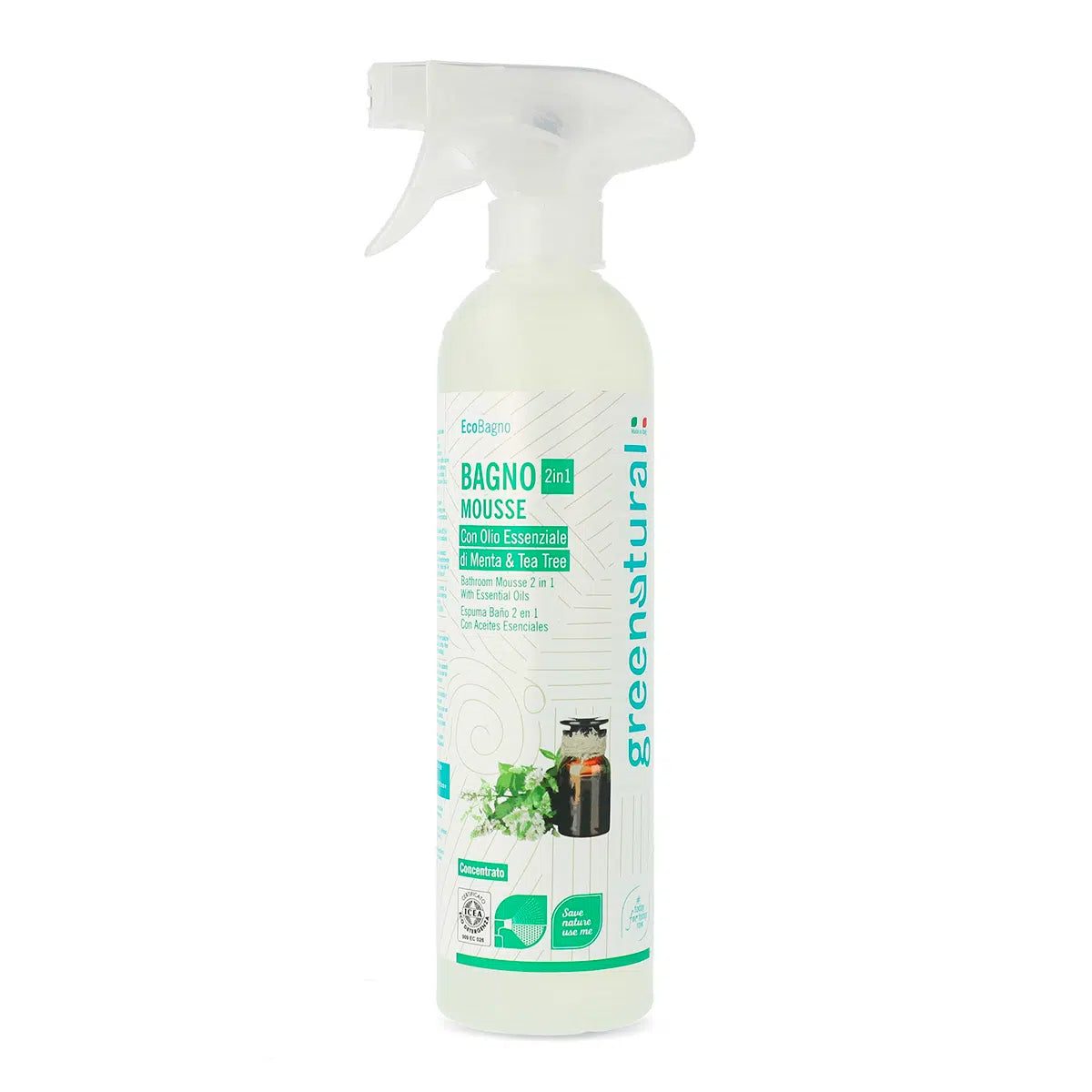 GN MOUSSE Bagno 2 in1 Menta & Tea Tree - eco