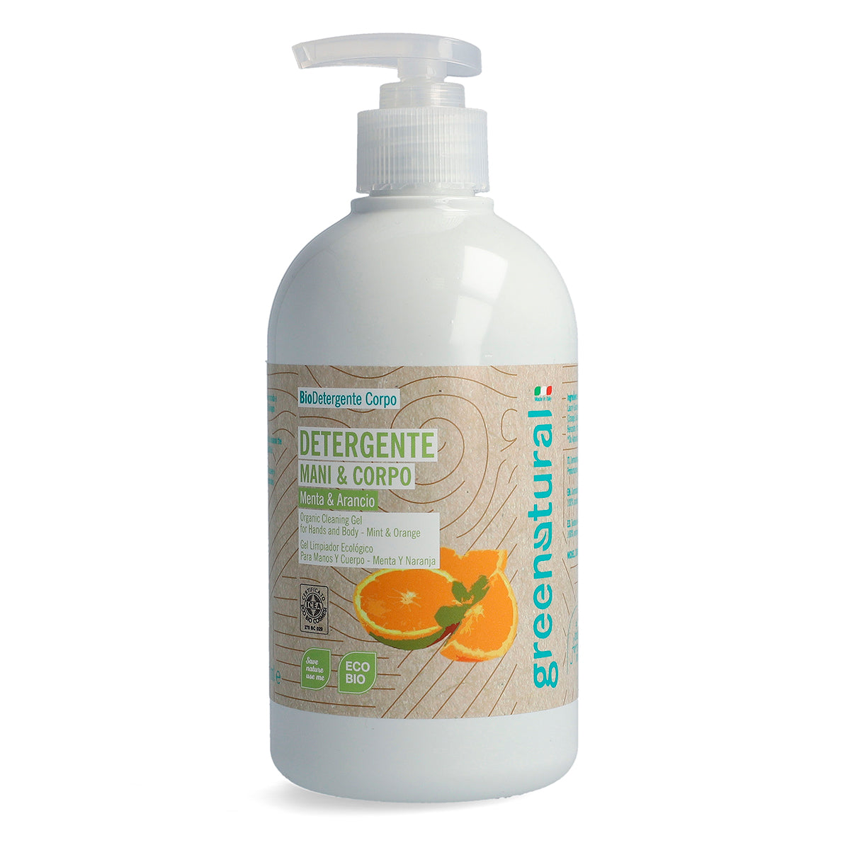 Detergente Mani E Corpo Menta & Arancio - Ecobio