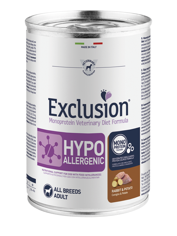 Exclusion Dog Hypoallergenic Coniglio & Patate