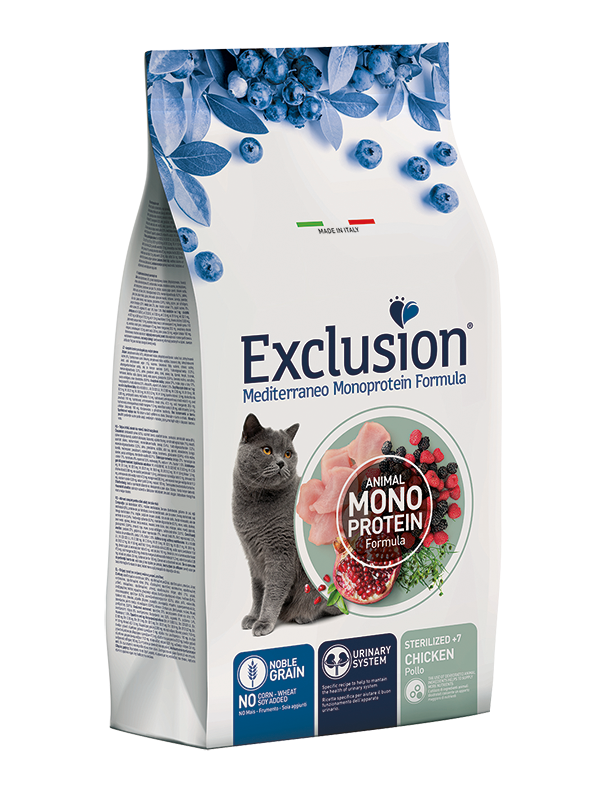 Exclusion Mediterraneo Cat Sterilized +7 Pollo