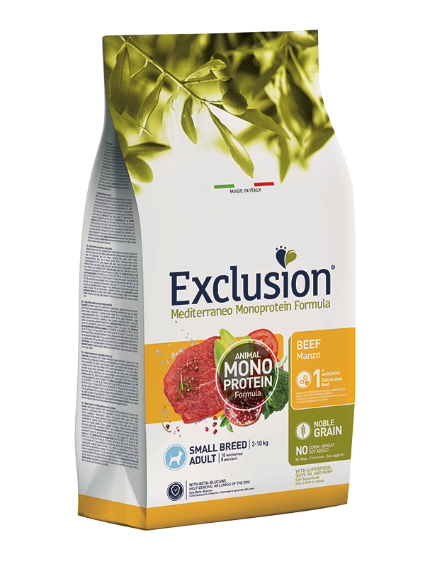 Exclusion Mediterraneo Dog Adult Manzo Small