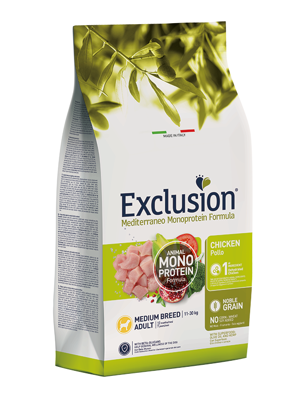 Exclusion Mediterraneo Dog Adult Pollo Medium