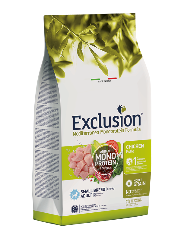 Exclusion Mediterraneo Dog Adult Pollo Small