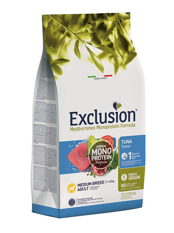 Exclusion Mediterraneo Dog Adult Tonno Medium
