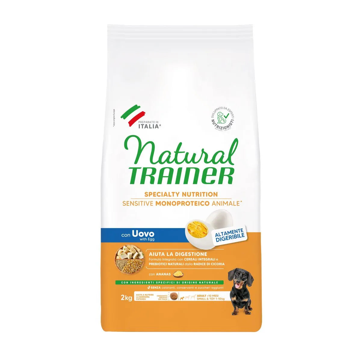 Natural Trainer Dog Sensitive Adult Mini Uovo