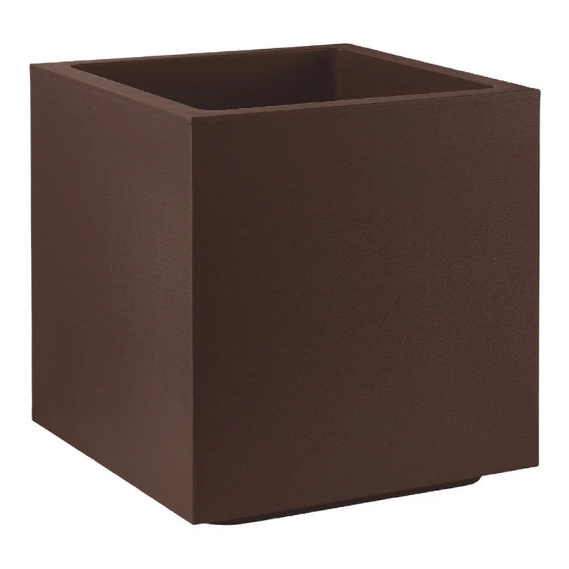 Vaso Cubo Matheria 40cm Bronzo