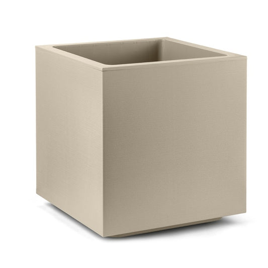 Vaso Cubo Matheria 40cm Greige
