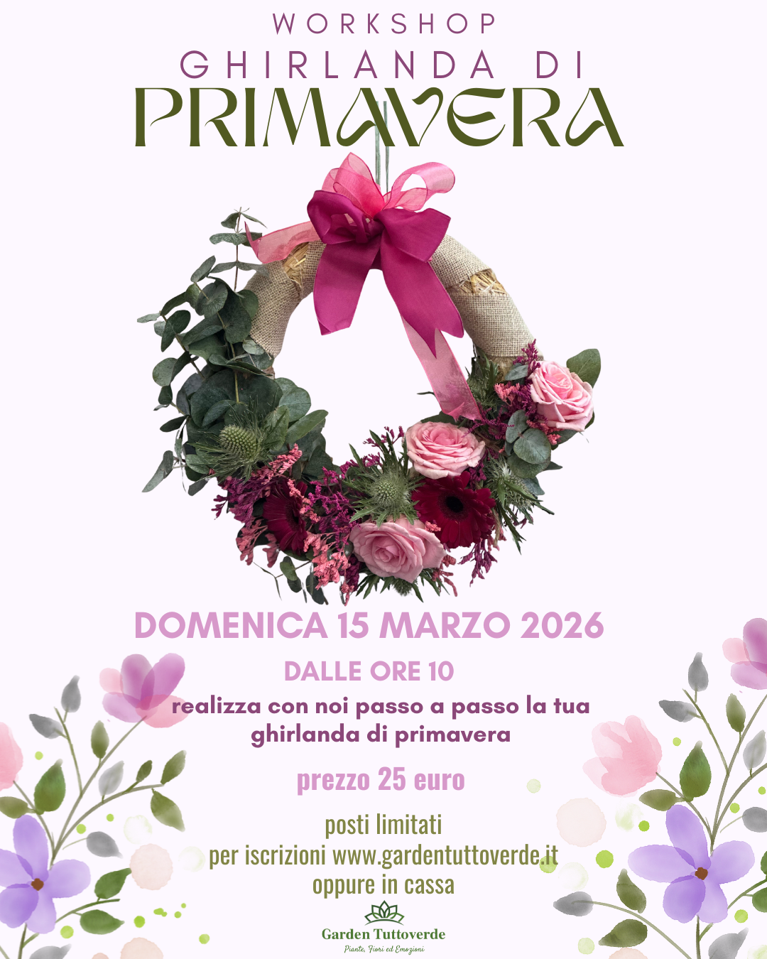 Workshop Ghirlanda di Primavera