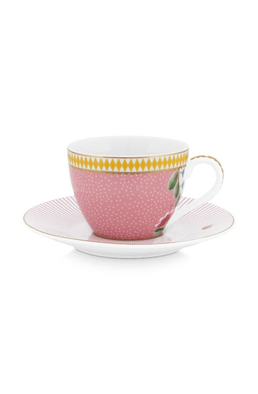 Set/2 Espresso Cups & Saucers La Majorelle