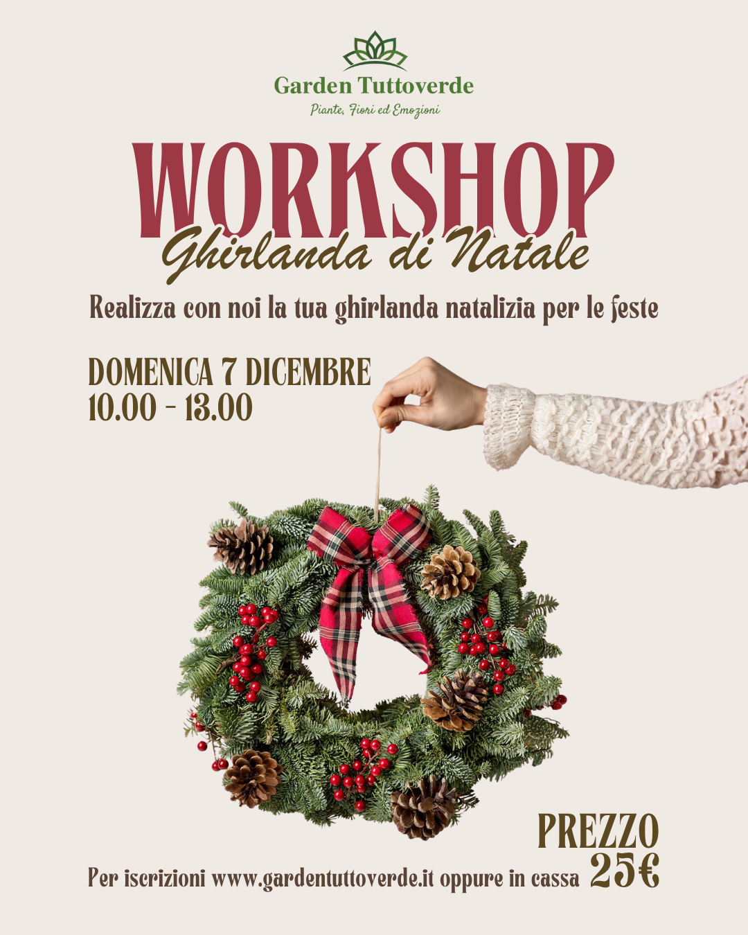 Workshop Ghirlanda di natale