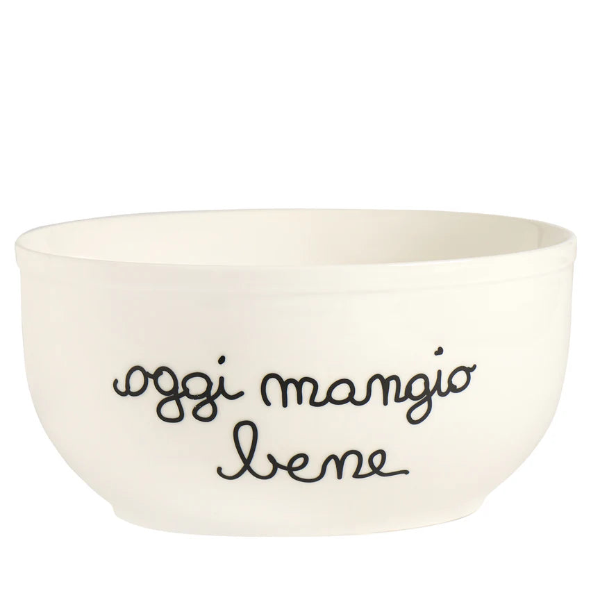 Insalatiera Oggi Mangio Bene D25cmx12.5cm