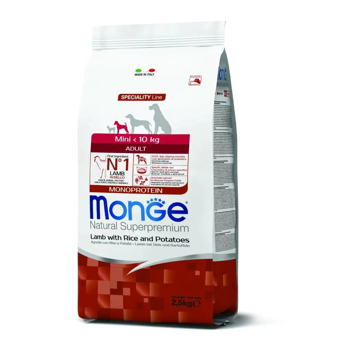 Monge Dog Mini Adult Agnello, Riso & Patate