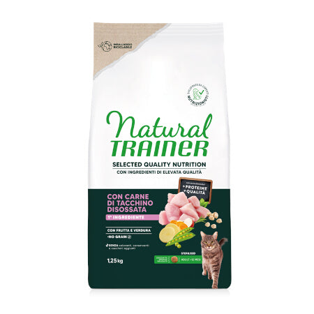 Natural Trainer Cat Selected No Grain Sterilizzato Tacchino