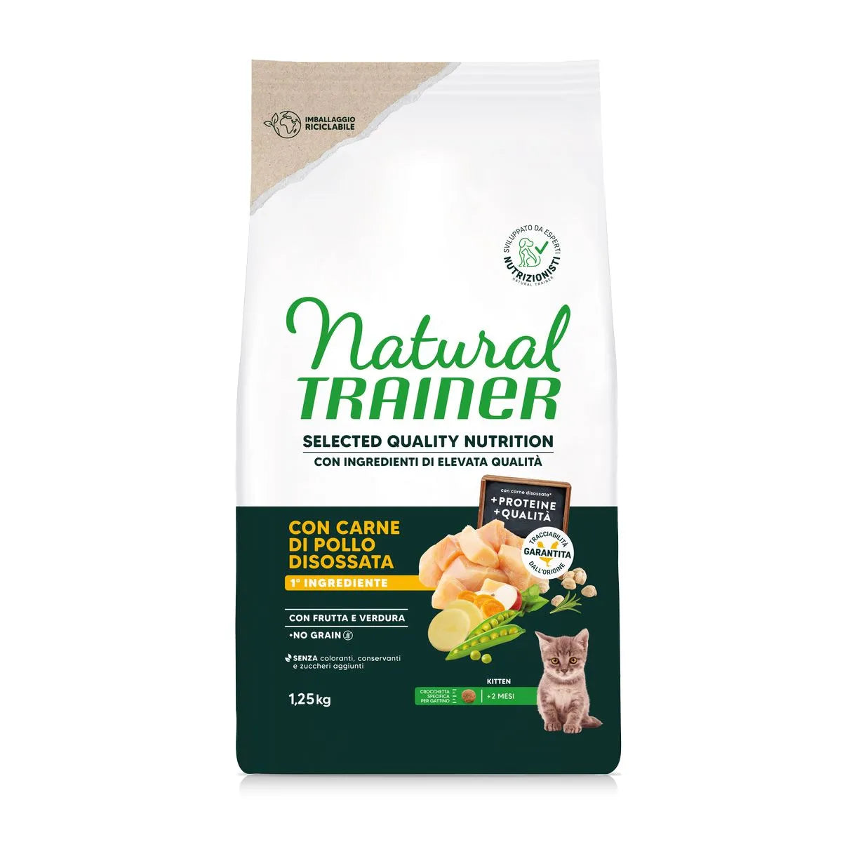 Natural Trainer Cat Selected No Grain Kitten Pollo
