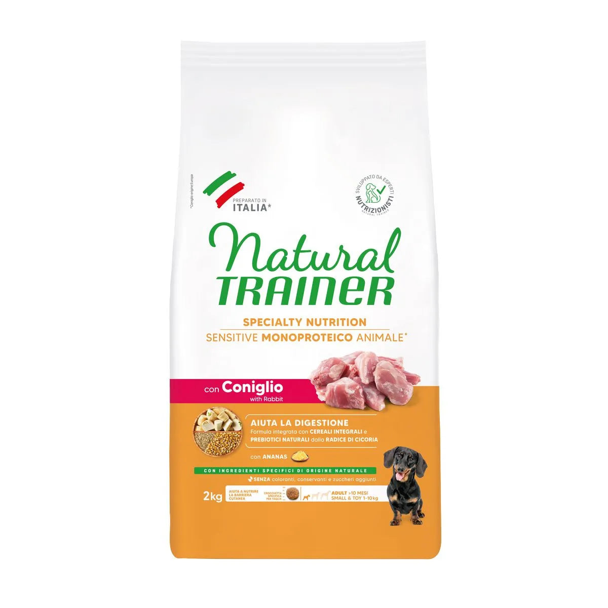 Natural Trainer Dog Sensitive Adult Mini Coniglio