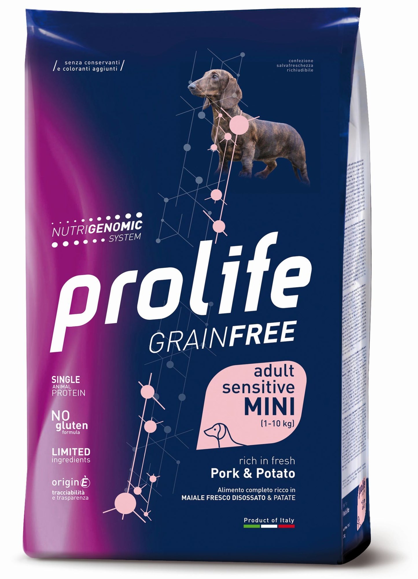 Prolife Dog Grain Free Sensitive Adult Maiale Mini