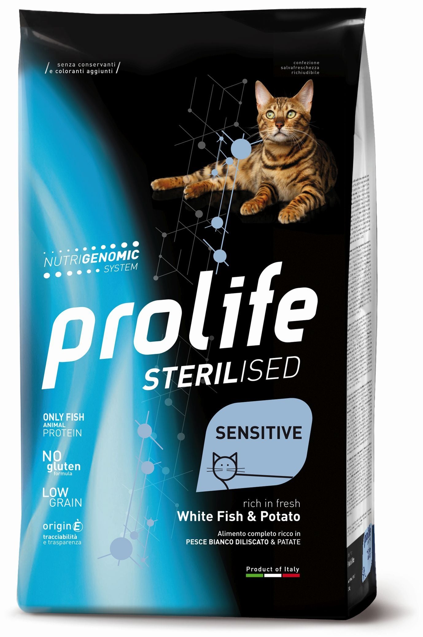 Prolife Cat Sterilizzati Sensitive Pesce Bianco 1,5kg