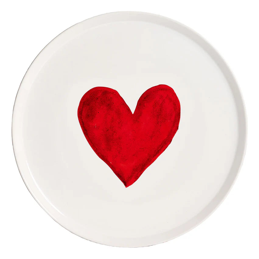 Piatto Pizza Cuore Acquerello Nuova Forma