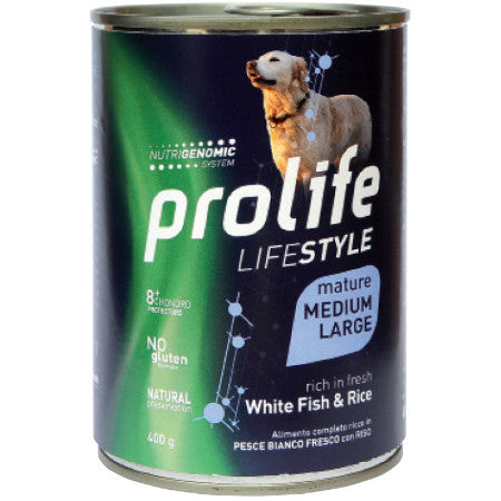 Prolife Dog Lifestyle Adult Mature Pesce Bianco M/L 400g