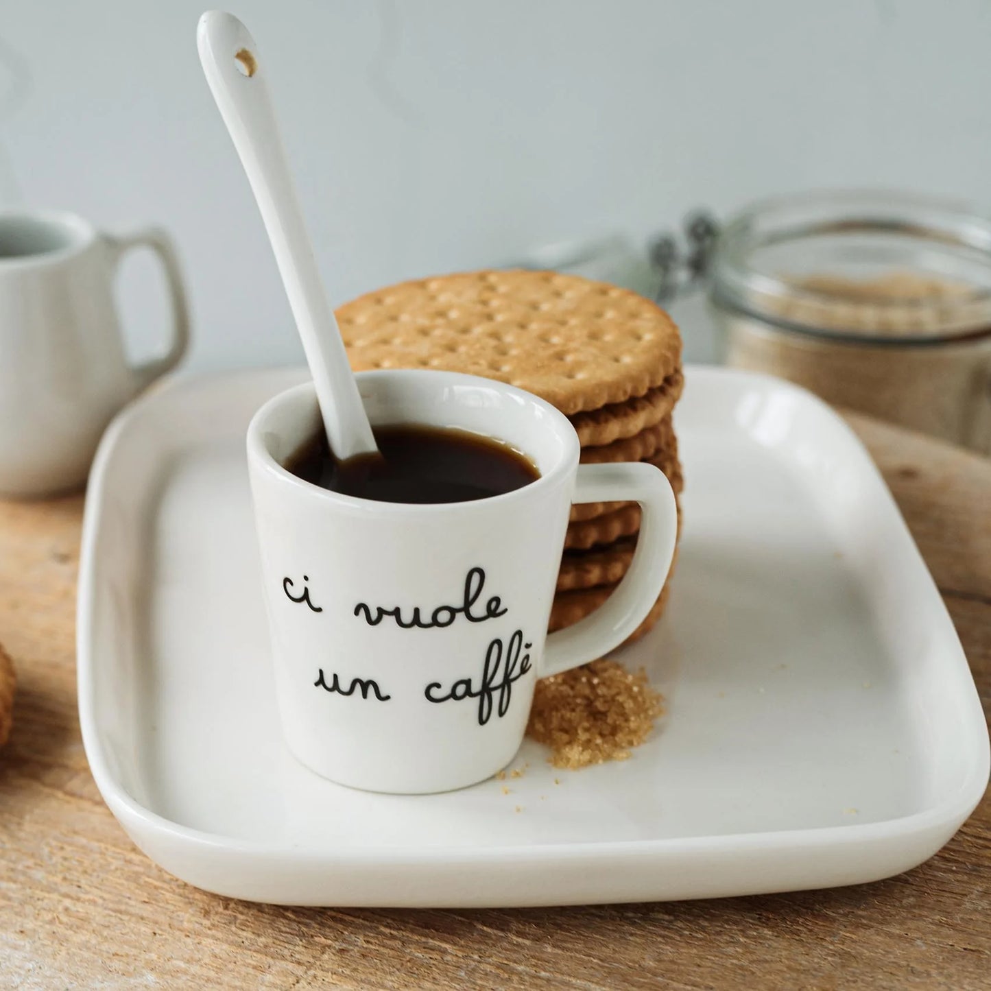 Set 2 tazzine espresso Ci vuole un caffè