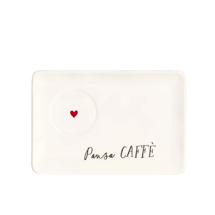 Set 2 Piattini per Tazze Espresso Pausa Caffè