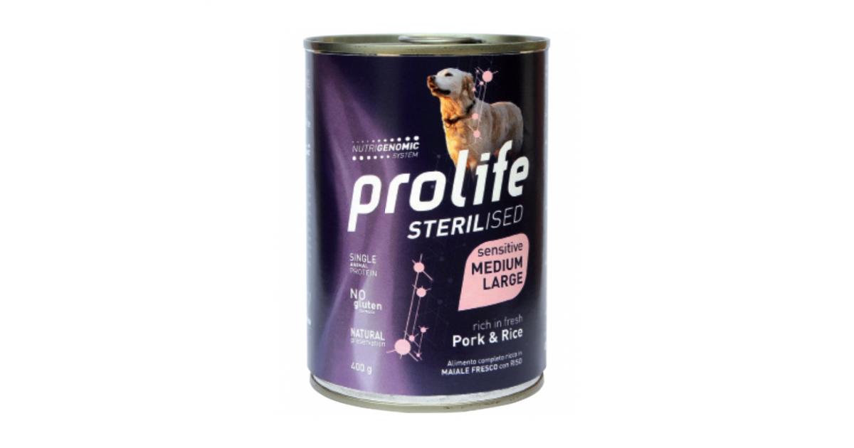 Prolife Dog Sterilizzato Adult Maiale M/L 400g