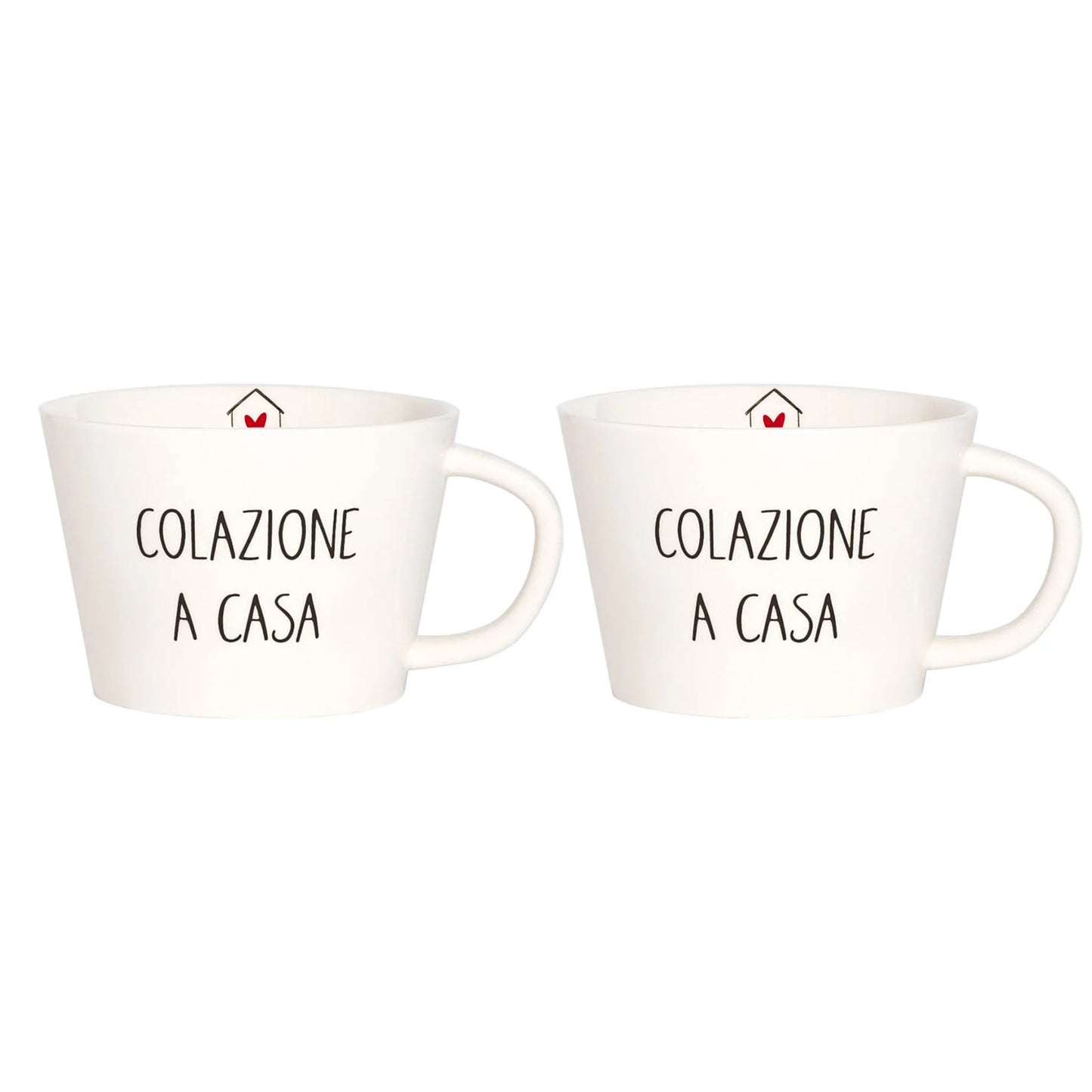 Set 2 Tazze Colazione Colazione A Casa