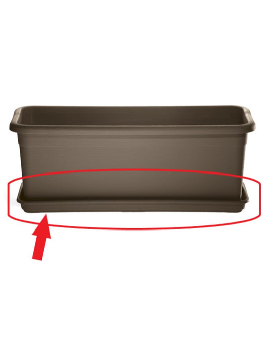 Sottocassetta Decor Fioriera Cm.82 Tortora