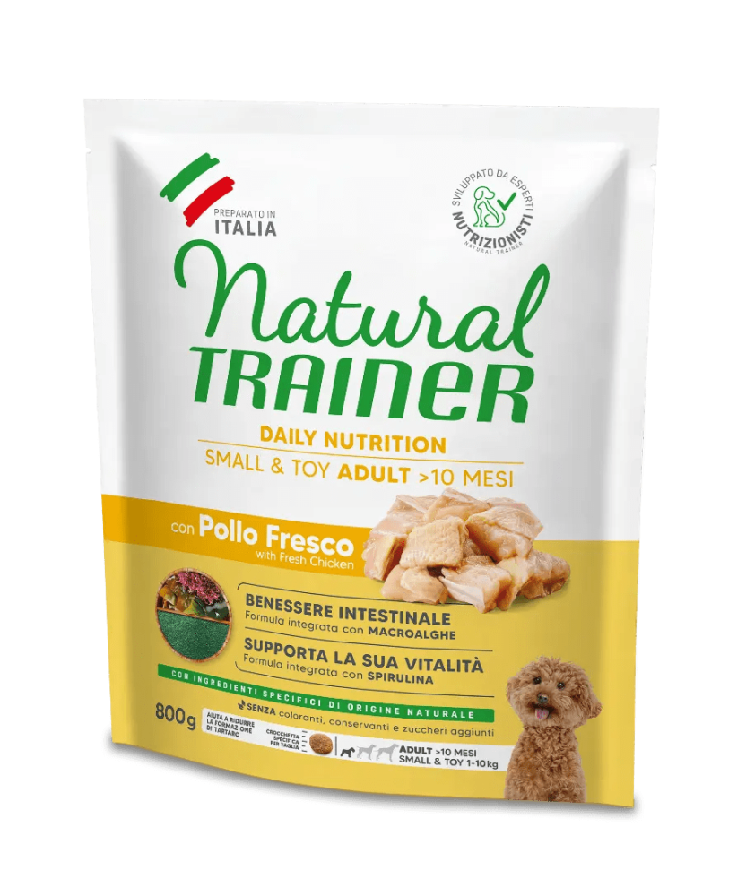 Natural Trainer Dog Small&Toy Adult Pollo&Riso 800 G