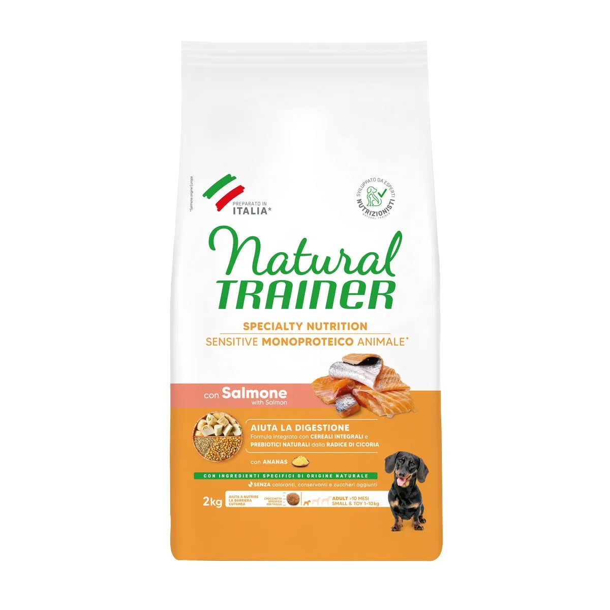 Natural Trainer Dog Sensitive Adult Mini Salmone