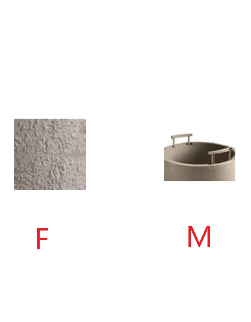 Musa Matte Con Cestello E Maniglie Dm.35x90