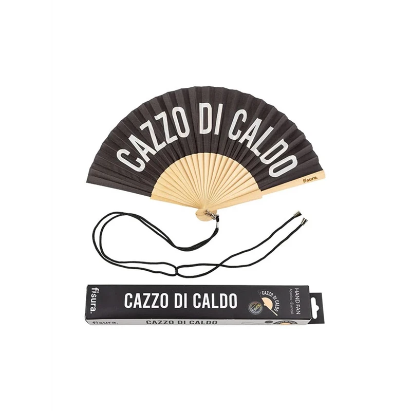 Ventaglio “cazzo di caldo” black
