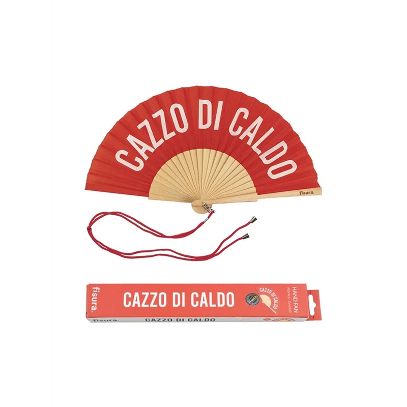Ventaglio “cazzo di caldo” red