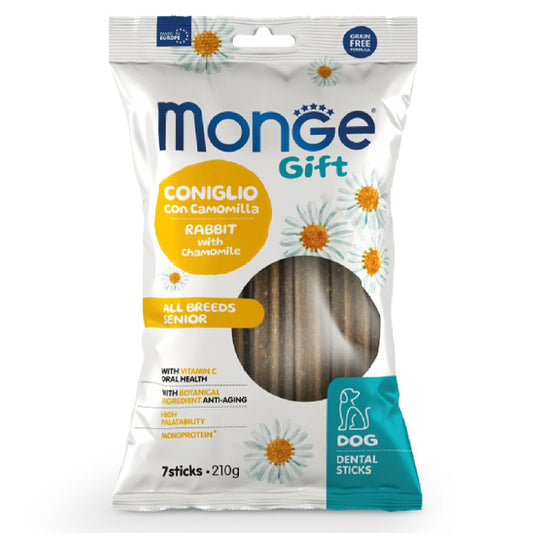Monge Snack Dog Senior Coniglio Camomilla 210gr